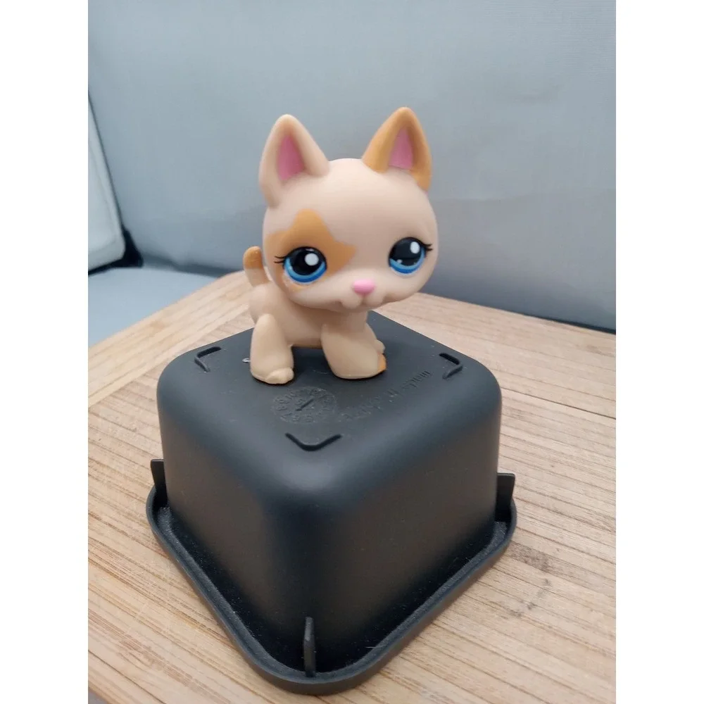 Littlest Pet Shop LPS #1447 Dog Puppy German‎ Shepherd Tan Authentic Hasbro